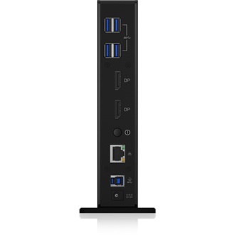 Raidsonic ICY BOX IB-DK2242AC USB-C USB3.0 DisplayPort RJ45 dokkoló fekete