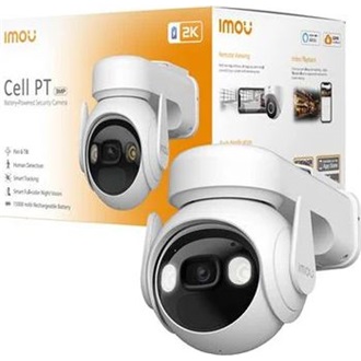 Imou IP wifi PT dómkamera - Cell PT (SmartColor, 3MP, 3,6mm, kültéri IP66, H265, IR30m, akkumulátor, SD, mikr. hang. 5V)