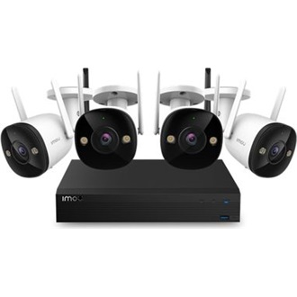 Imou IP wifi csőkamera szett - NVR1104/F22FE kit (4x 2MP-2,8mm, H265, mikr., FullColor + IR30m; 1x NVR 4csat, 1TB HDD)