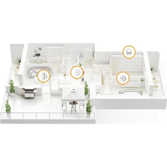 Imou ZG2 Smart Alarm Security Kit ZigBee riasztó csomag fehér
