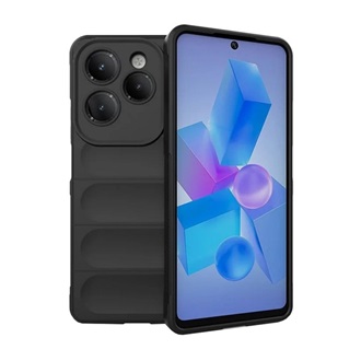 Infinix Hot 40 Pro 4G Gigapack Szilikon telefonvédő ütésállóság, 3D, FEKETE