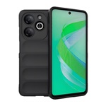 Infinix Smart 8 4G Gigapack Szilikon telefonvédő ütésállóság, 3D, FEKETE
