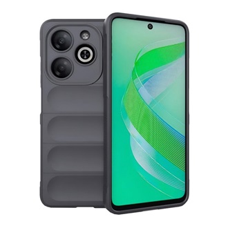 Infinix Smart 8 4G Gigapack Szilikon telefonvédő ütésállóság, 3D, SÖTÉTSZÜRKE