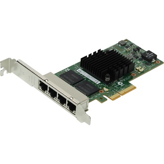 Intel I350T4V2 1Gb/s PCIe x1 Quad RJ45 hálózati adapter low profile