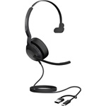 JABRA EVOLVE2 50 USB C/A MS MONO W/O BTBLUETOOTH LOGO FOR CO