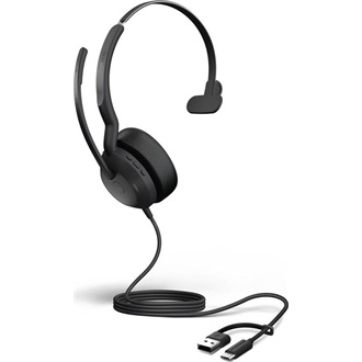 JABRA EVOLVE2 50 USB C/A UC MONO W/O BTBLUETOOTH LOGO FOR CO