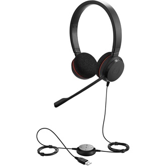 Jabra Evolve 20 MS fejhallgató headset fekete