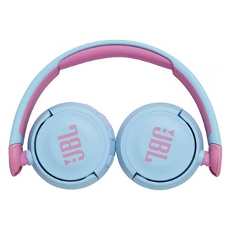 JBL JR310BT bluetooth fejhallgató SZTEREO (v5.0, mikrofon, felvevő gomb, összehajtható, GYEREK méret) VILÁGOSKÉK