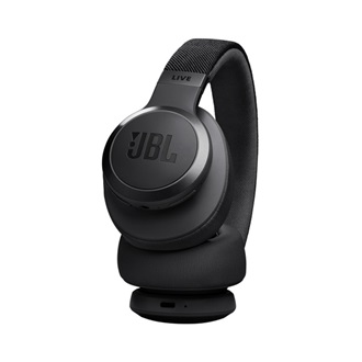 JBL LIVE 775NC bluetooth fejhallgató SZTEREO (v5.3, mikrofon, aktív zajszűrő, multipoint, összehajtható) FEKETE