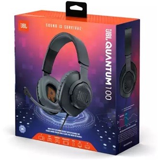 JBL QUANTUM100BLK gaming fejhallgató headset fekete