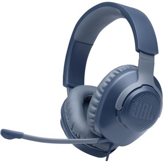 JBL QUANTUM100BLU gaming fejhallgató headset kék