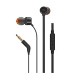 JBL T160 fülhallgató SZTEREO 3.5mm jack, lapos kábel, FEKETE