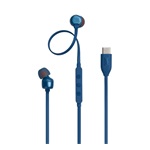 JBL T310C fülhallgató SZTEREO Type-C, lapos kábel, SÖTÉTKÉK