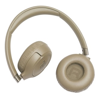 JBL TUNE 680NC bluetooth fejhallgató SZTEREO (v6, mikrofon, aktív zajszűrő, multipoint, összehajtható + kábel) BÉZS