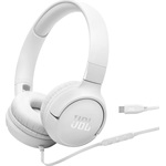 JBL Tune520C  USB-C vezetékes mikrofonos fehér fejhallgató