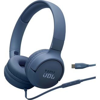 JBL Tune520C USB-C vezetékes mikrofonos kék fejhallgató