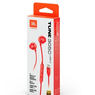 JBL Tune 310 fülhallgató headset piros