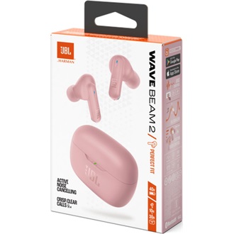 JBL Wave Beam 2 True Wireless fülhallgató headset rózsaszín