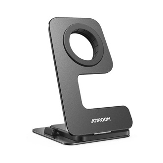JOYROOM asztali töltőállvány (wireless, Apple Watch töltő, összehajtható) FEKETE