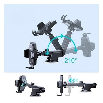 Joyroom JR-ZS285 telefon autós tartó műszerfalra fekete