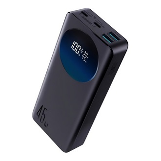 JOYROOM powerbank 2 USB+2 Type-C aljzat (20000mAh, 45W, gyorstöltő, LED kijelző) FEKETE