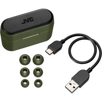 JVC HA-A9TG True Wireless Bluetooth military zöld fülhallgató
