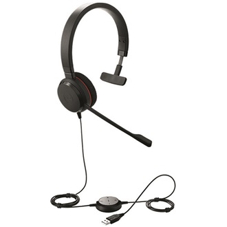 Jabra Evolve 20 UC Mono fejhallgató headset fekete