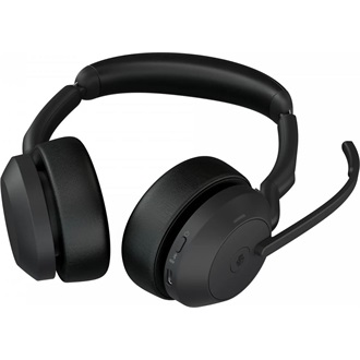 Jabra Evolve2 55 MS Stereo with Link380a Wireless Bluetooth Headset Black