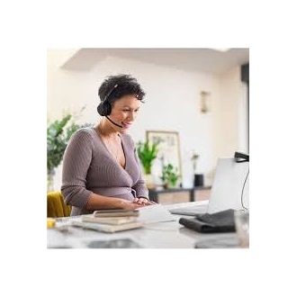 Jabra Evolve2 55 MS Stereo with Link380a Wireless Bluetooth Headset Black
