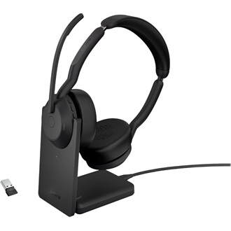 Jabra Evolve2 55 UC (United Communications) Link380a fejhallgató headset + dokkoló fekete
