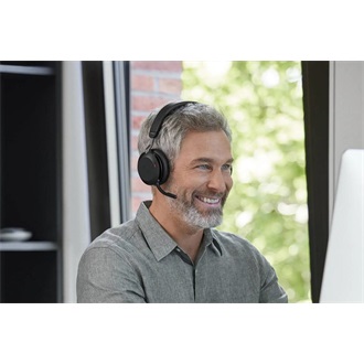 Jabra Evolve2 75 (MS Teams) fejhallgató headset + dokkoló fekete