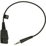 Jabra QD (Quick Disconnect) -> Jack stereo 3,5mm (4pin) M/M adapter 0.2m fekete