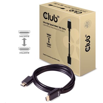 Club 3D HDMI 2.1 -> HDMI 2.1 M/M video kábel 2m fekete