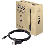 Club 3D Mini DisplayPort 1.4 -> DisplayPort 1.4 M/M video kábel 2m fekete HBR3