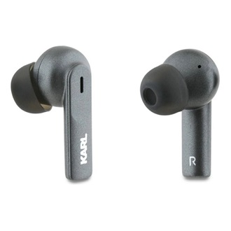 KARL LAGERFELD ELONGATED LOGO bluetooth fülhallgató SZTEREO (v5.4, TWS, mikrofon, aktív zajszűrő + töltőtok) FEKETE