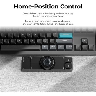 Keychron Nape Pro optikai Bluetooth / vezeték nélküli trackball fehér