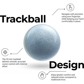 Keychron Nape Pro optikai Bluetooth / vezeték nélküli trackball fekete