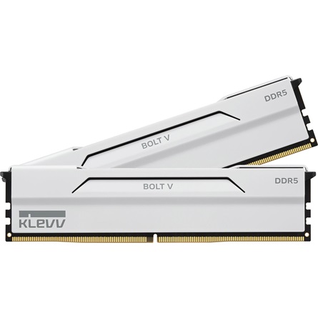 KLEVV BOLT V 64GB 6000MT/s DDR5 memória CL30 Kit of 2 fehér