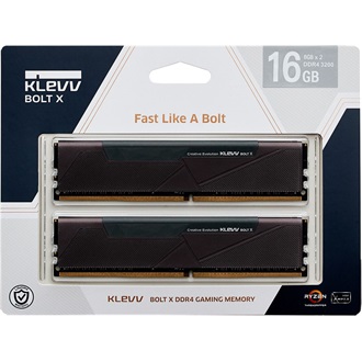 KLEVV BOLT X 32GB 3200MT/s DDR4 memória CL16 Kit of 2 fekete