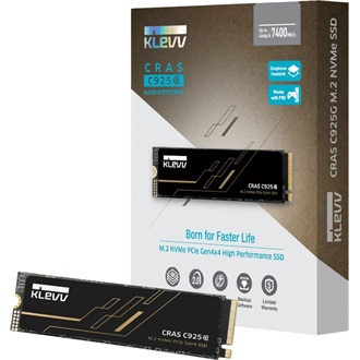 KLEVV CRAS C925G 2TB PCIe x4 (4.0) NVMe M.2 2280 SSD fekete