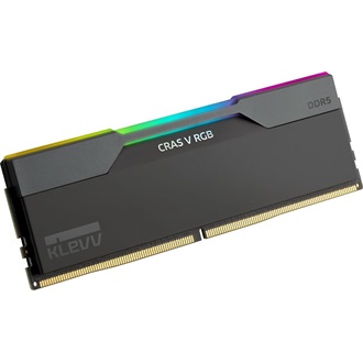 KLEVV CRAS V 32GB 6000MT/s DDR5 memória CL30 Kit of 2 AMD-re optimalizált fekete RGB
