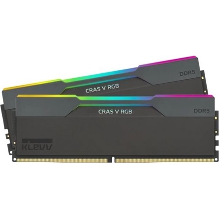 KLEVV CRAS V 32GB 6000MT/s DDR5 memória CL30 Kit of 2 AMD-re optimalizált fekete RGB