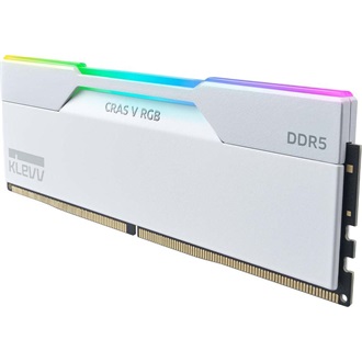 KLEVV CRAS V 64GB 6000MT/s DDR5 memória CL30 Kit of 2 fehér RGB