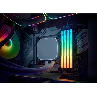 KLEVV CRAS V 64GB 6400MT/s DDR5 memória CL32 Kit of 2 fehér RGB