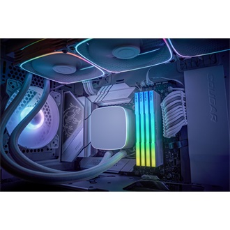 KLEVV CRAS V 64GB 6400MT/s DDR5 memória CL32 Kit of 2 fehér RGB