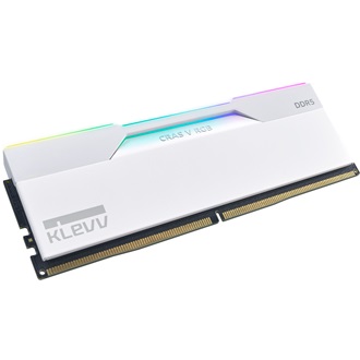 KLEVV CRAS V 64GB 6400MT/s DDR5 memória CL32 Kit of 2 fehér RGB
