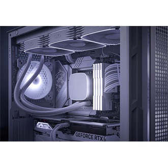 KLEVV CRAS V 64GB 6400MT/s DDR5 memória CL32 Kit of 2 fehér RGB