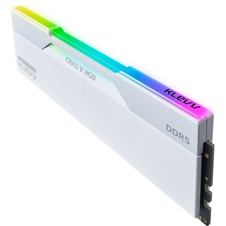KLEVV CRAS V 64GB 6400MT/s DDR5 memória CL32 Kit of 2 fehér RGB