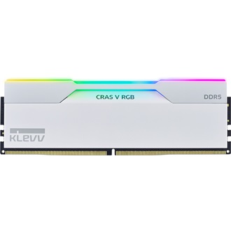 KLEVV CRAS V 64GB 6400MT/s DDR5 memória CL32 Kit of 2 fehér RGB