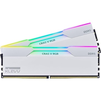 KLEVV CRAS V 64GB 6400MT/s DDR5 memória CL32 Kit of 2 fehér RGB